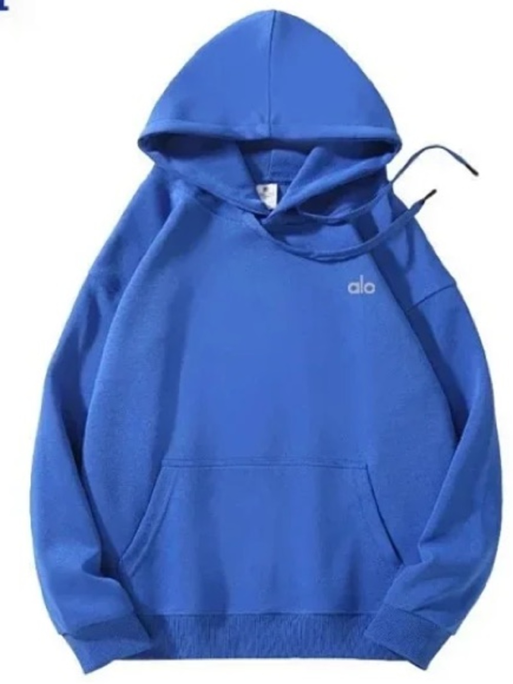 ALO Yoga unisex Royal Blue Hoodie Pullover M XL